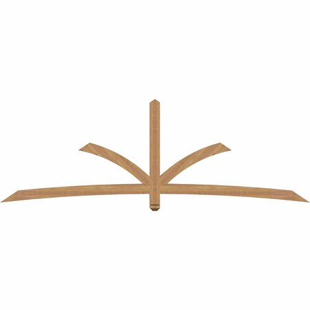 Ekena Millwork Davenport Timber Gable Bracket, Western Red Cedar, 108"W x 36"H x 3 1/2"D x 3 1/2"F, 8/12 Pitch GBW108X36X0404DAV00SWR